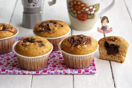 muffin variegati cuor di nutella