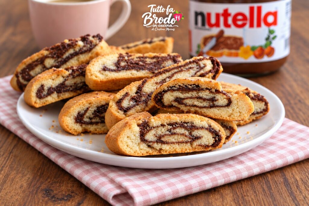 BISCOTTI ARROTOLATI ALLA NUTELLA FRIABILI