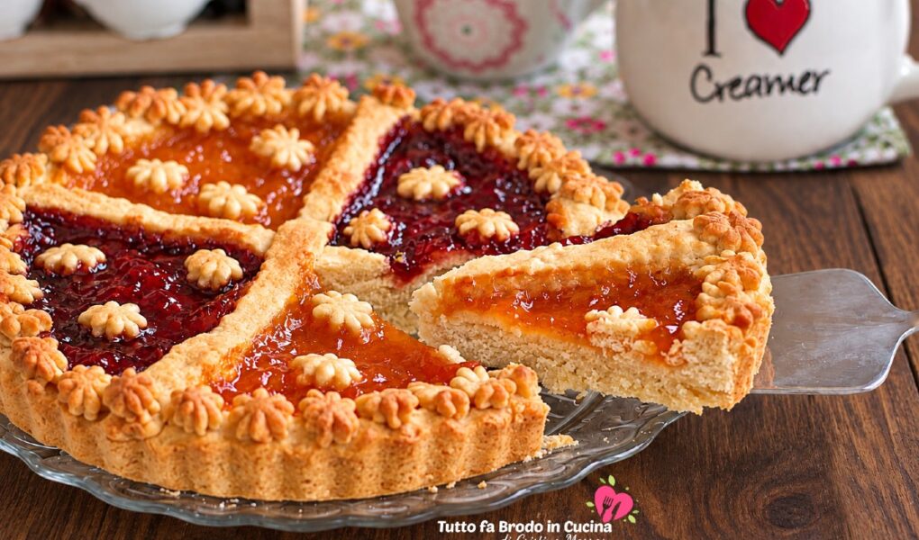 CROSTATA BICOLORE ALLA MARMELLATA