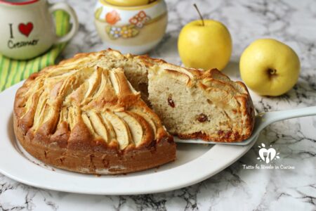 TORTA ALLE MELE E UVETTA BIMBY