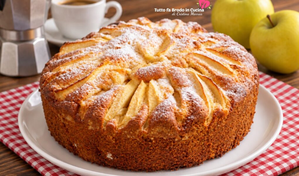 TORTA DI MELE ALTA E SOFFICE
