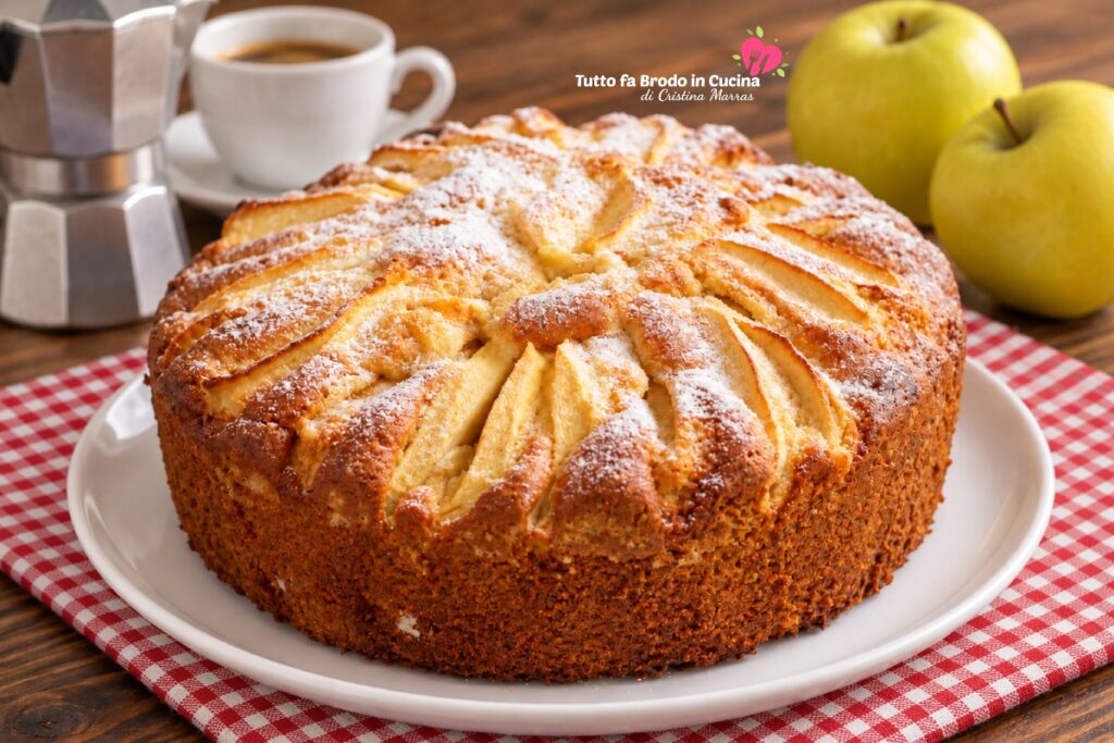 TORTA DI MELE ALTA E SOFFICE