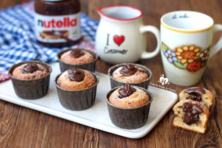 MUFFIN CUOR DI NUTELLA