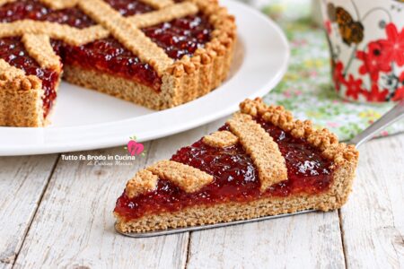 CROSTATA INTEGRALE SENZA UOVA E BURRO