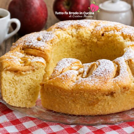 CIAMBELLONE SOFFICE MELE E PANNA della nonna
