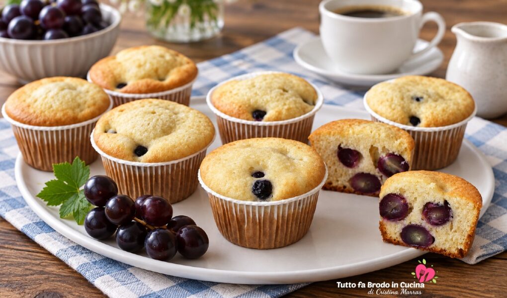 MUFFIN ALL'UVA SOFFICI E GOLOSI