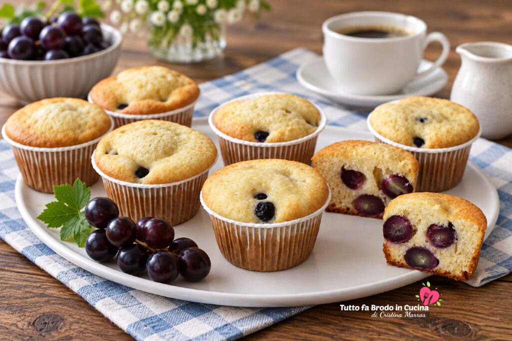 MUFFIN ALL'UVA SOFFICI E GOLOSI
