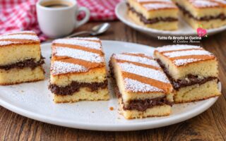 TRANCETTI DI PAN DI SPAGNA ALLA NUTELLA