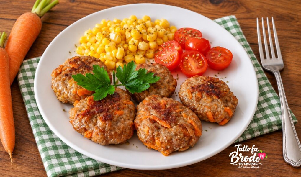 POLPETTE DI CARNE CON CAROTE