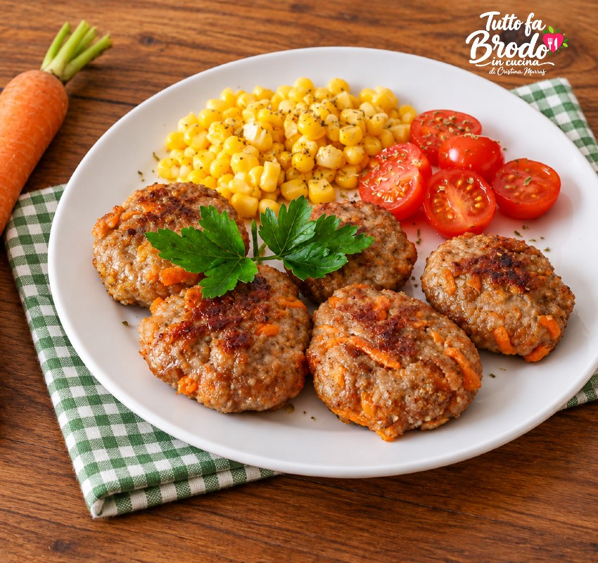 POLPETTE DI CARNE CON CAROTE